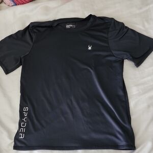 Spyder Black Short Sleeve Athletic Tee